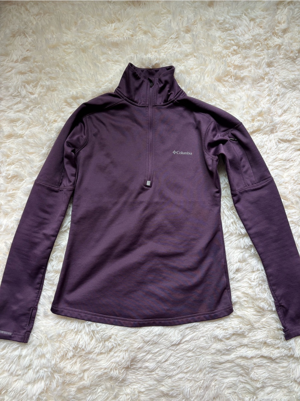 Columbia Omni-Wick Leggings Women’s XS Plum Purple Zip Pocket Ankle Zip